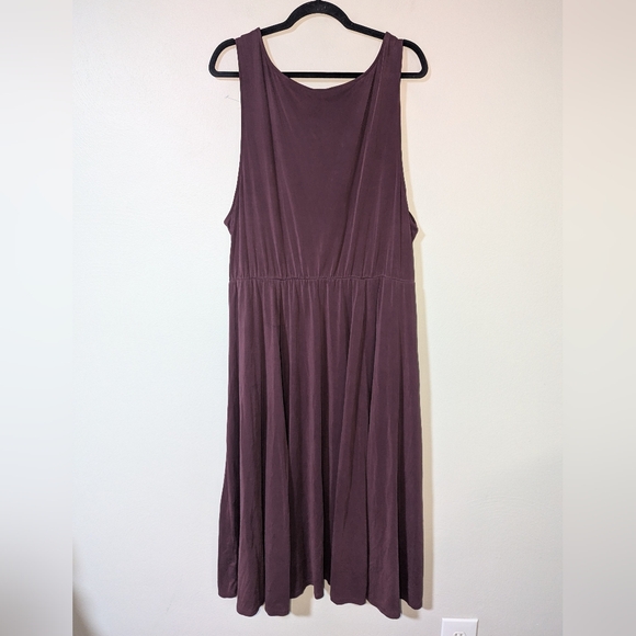 4X Torrid Maroon Soft Stretchy Sleeveless Dress - Picture 3 of 4